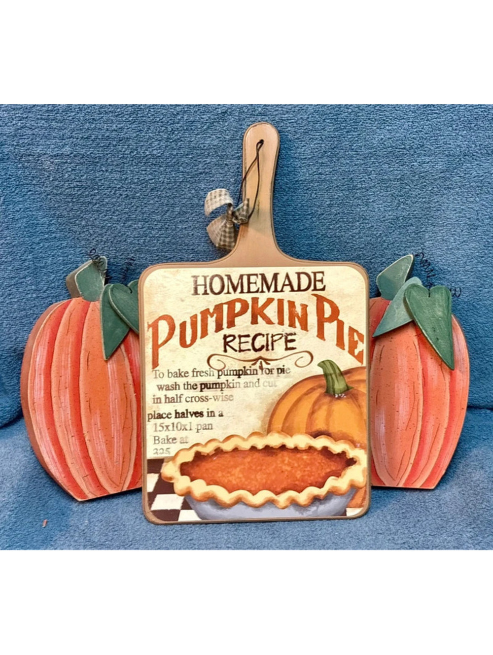 Mixed Fall Decor wooden pumpkins